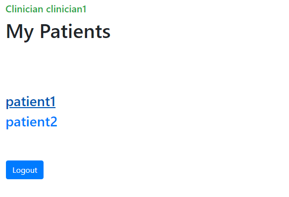 Clinician Dashboard