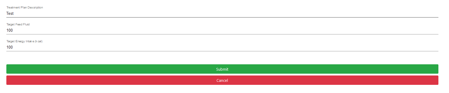 Clinicians Patient Dashboard Change Treatment Plan