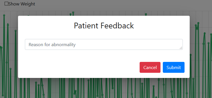 Clinicians Patient Dashboard Patient Feedback